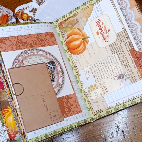 Gratitude Soft Plush Cover Fall Junk Journal - Picture 13 of 13